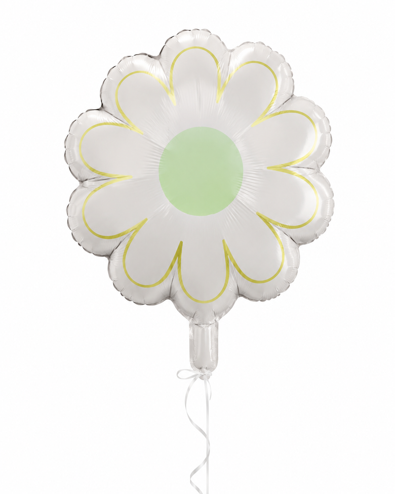 Balon foliowy Kwiatuszek Biały 45 cm