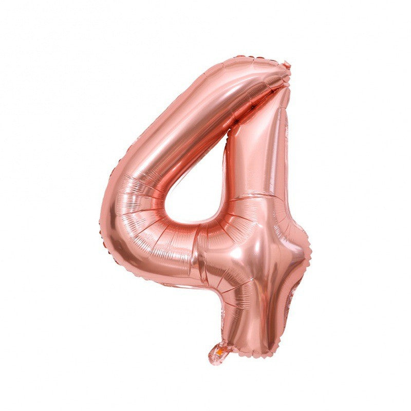 Cyfra 4 rose gold XXL 100 cm