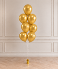 Zestaw Balonów lateksowy chrom złoty 30 cm