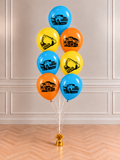 Balony lateksowe Koparki i Ciężarówki 30 cm