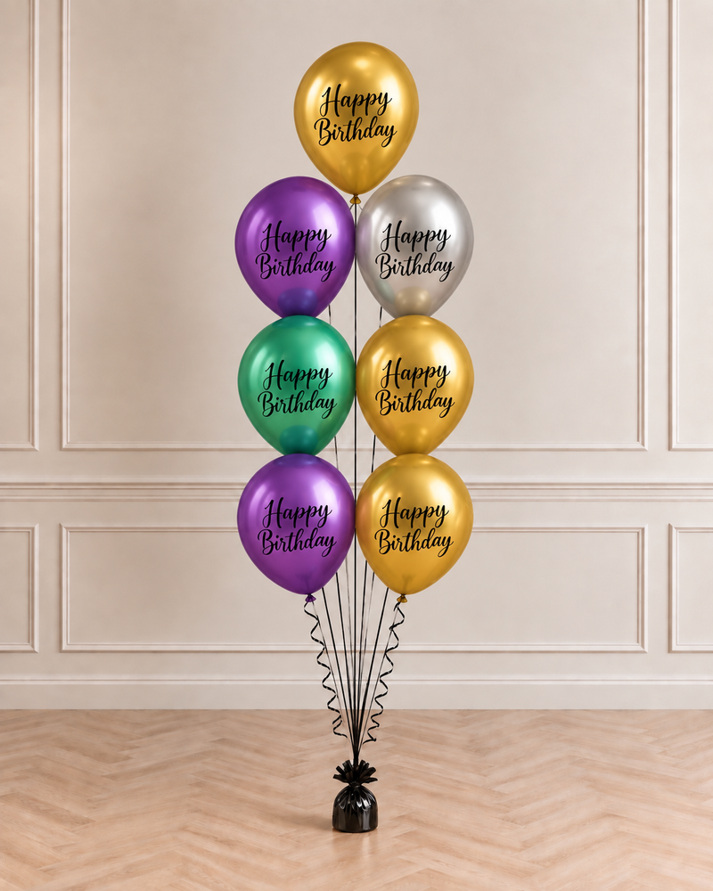 Zestaw mix balony lateskowe ,,Happy Birthday’’