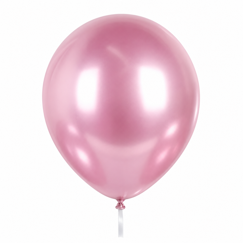 Balon lateksowy różowy chrom 30 cm – hel Warszawa / wysyłka