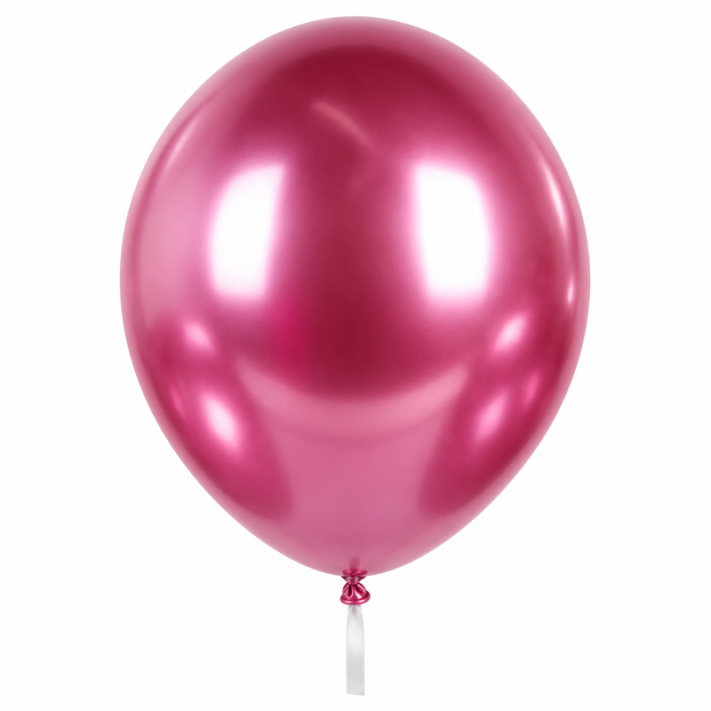 Balon lateksowy fuksja chrom 30 cm – hel Warszawa / wysyłka