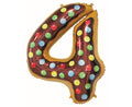 Balon Foliowy cyfra 4 ciasteczko - 78cm