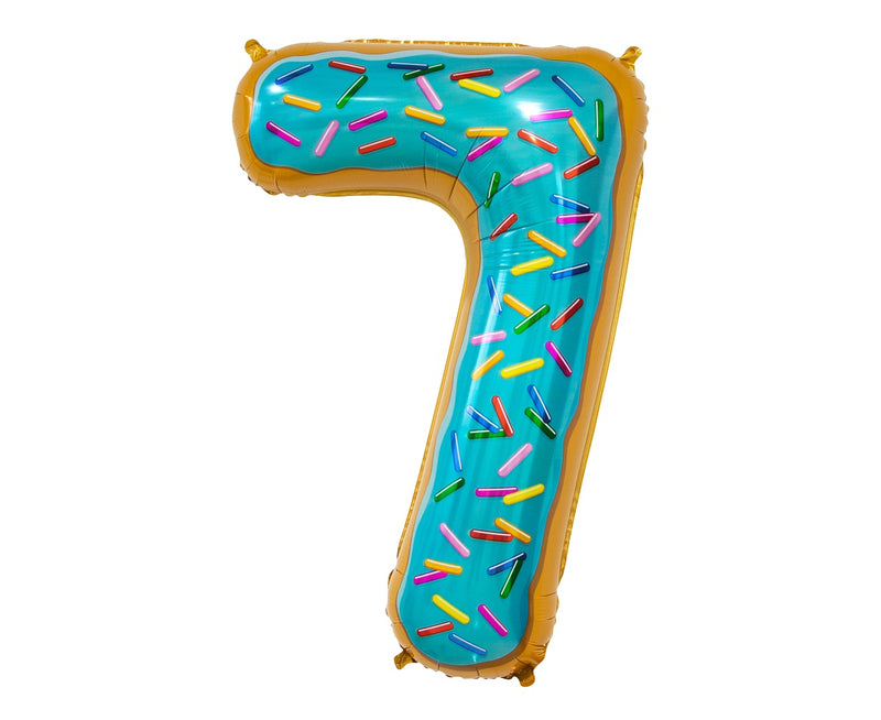 Balon Foliowy cyfra 7 ciasteczko - 78cm