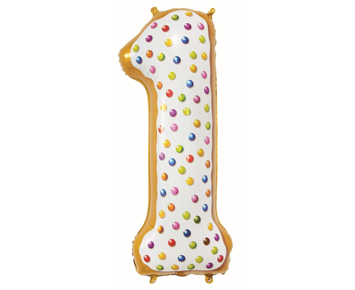 Balon Foliowy cyfra 1 ciasteczko - 78cm